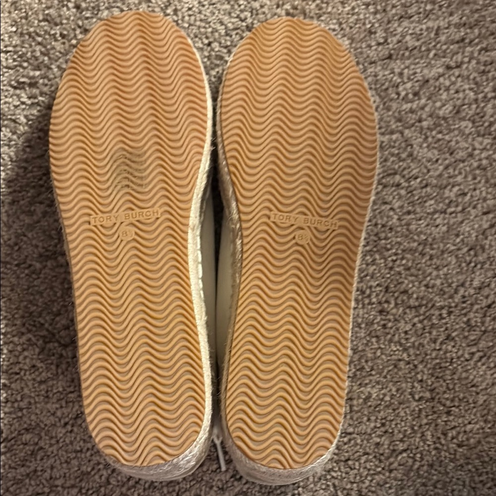Brand New Tory Burch Off-White Lace-Up Espadrilles - Picture 3 of 6